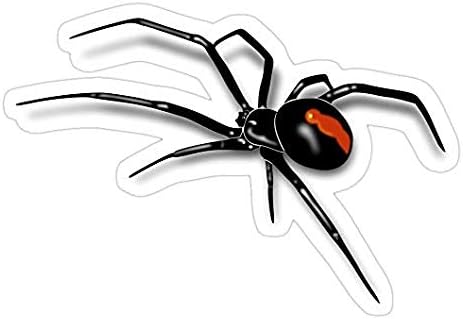 Redback Spider Black Widow Decal Sticker - Black Spider Sticker for Cars, Trucks, Wall, Laptop, Mobile