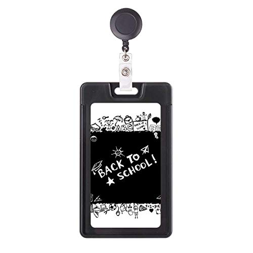 Porte-badge rétractable graffiti style école avec enrouleur robuste pour enseignant