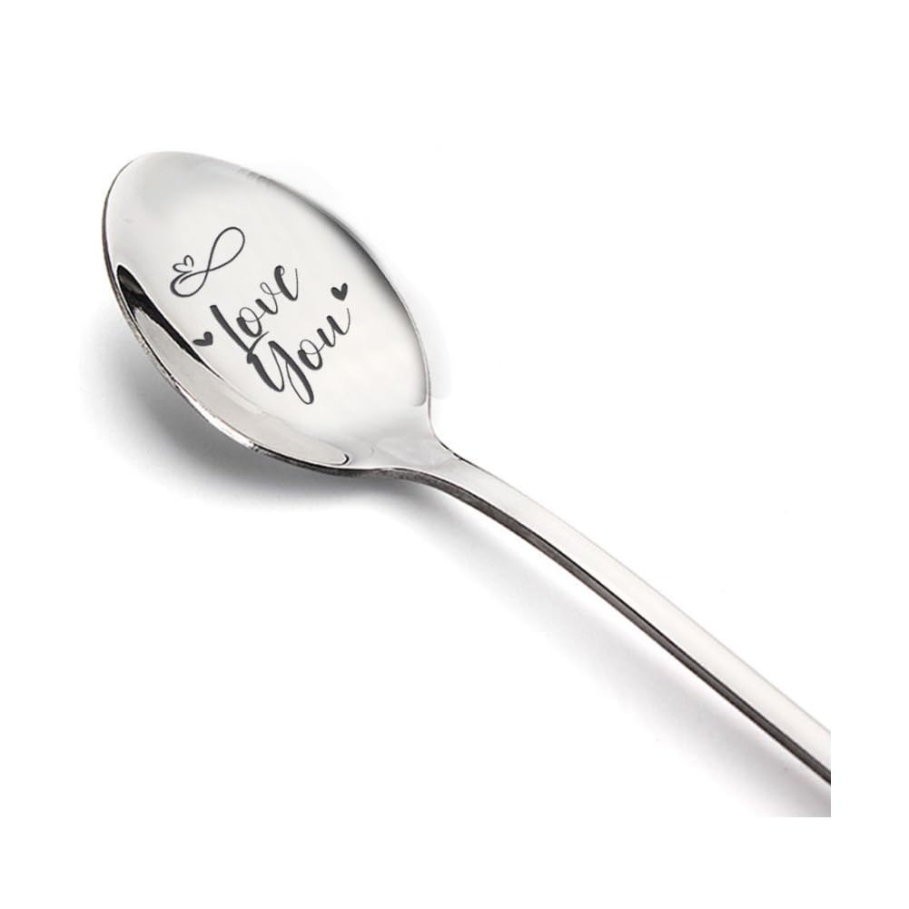 Gravierter Löffel „You Are Loved“ – 20 Cm Edelstahl, Perfekt Für Jahrestag, Valentinstag & Geschenke
