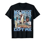 MildlyPerturbed Unisex-Adults & Kids Fishing Graphic T-Shirt - Black, Small