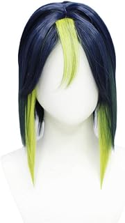 Game Genshin Impact Cosplay Wigs Tighnari Cosplay Synthetic Hair Halloween Party (One Size)
