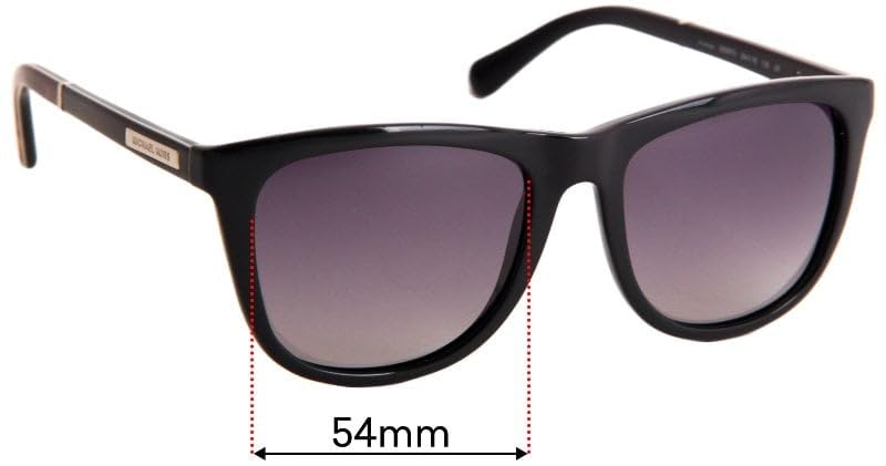 Replacement Sunglass Lenses Compatible for Michael Kors MK6009 Algarve 54mm (Polarized SFx-Diamond BIO Steel Blue Polarized Pair)3