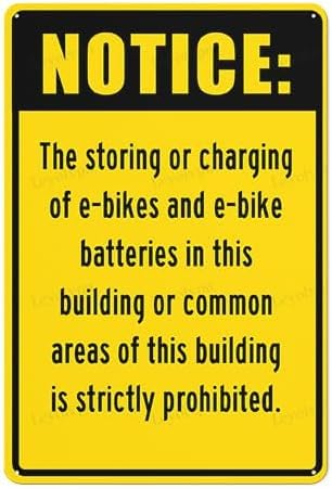 Road Warning Metal Aluminum Street Sign 6x8 Inch inch, Ebike