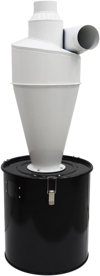 Cyclone Separator 3.94inch Outlet Cyclone Dust Collector Accessories Dust Deputy Kit with 13.2 Gallon Collection Drum for Dust Collector