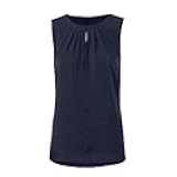 Cabi Navy Blue Weekday Sleeveless High Neck Shell Tank