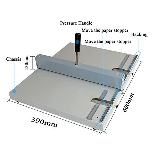 Lbwf Manual Creasing Machine, Scoring Paper Creasing Machine, Desktop A4 Paper Card Machine High Gloss Covers,With 2 Magnetic Block, Clear Ruler, Compatible Business Cards/Photos/Invitations #TOP6