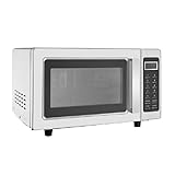 Stalwart 1000 Watt Commercial Microwave 25ltr, Digital 5 power levels, Stainless Steel, Flat Bed, Professional Catering Use.