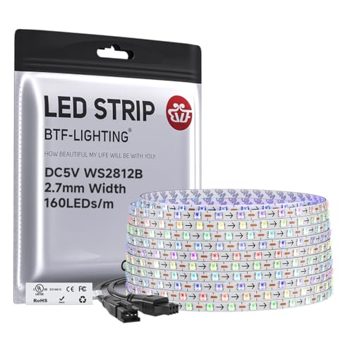 BTF-LIGHTING WS2812B LED Strip 5V 2.7mm 0807SMD