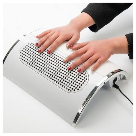 Outras Coletor Sugador Aspirador Pó Unhas Gel Acrigel Nail 858-5 Branco