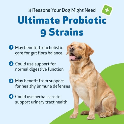 Pet Wellbeing Ultimate Probiotic 9 Strains for Dogs & Cats - Supports The Gut Microbiome and Digestion, Immune System Care, Urinary Tract Health, FOS, 2.5 Billion CFU - 11.29 oz (320 g) Powder - image 3