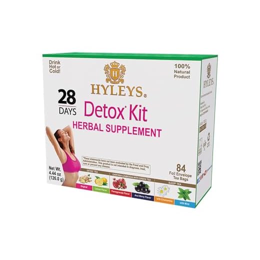 Hyleys Detox Tea for Cleanse - 28 Day Kit - 84 Tea Bags (1 Pack)