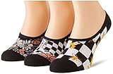 zapatillas vans media caña mujer Rango de tallas US 1-6 Vans Garden Variety Canoodles 1-6 3pk Calcetín, Multicolor, Talla única (Pack de 3) para Mujer