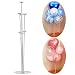 Produktbild KOBWA Transparente Ballonstäbchenhalter Set mit 7 Stäbchen und 7 Tassen und 1 Unterseite, wiederverwendbar, Tischdekoration für Hochzeit, Geburtstag, Urlaub, Jubiläum, Party-Dekorationen