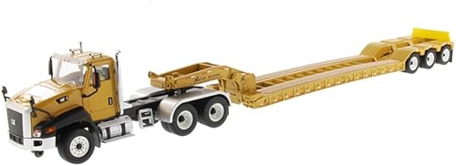 Miniatura 2 de Diecast Masters Cat Caterpillar CT660 Cabina de día con XL 120 de bajo perfil HDG Lowboy remolque y operador Core Classics Series 1/50 Modelo