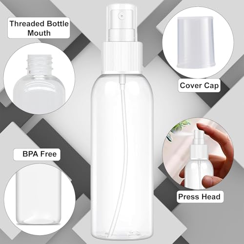 Image of Transparent Empty Refillable Reusable Ultra Fine Mist Spray Bottle Atomizer, Mist Pump For Beauty, Personal Care, Face-Hair Moisturizing, Plants, Electronic Gadgets, Cleaning, 200ml, Pack of 1