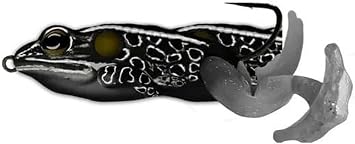 LiveTarget The Ultimate Frog Stride Bait 2 1/2", 1 Oz, Black-/Black-