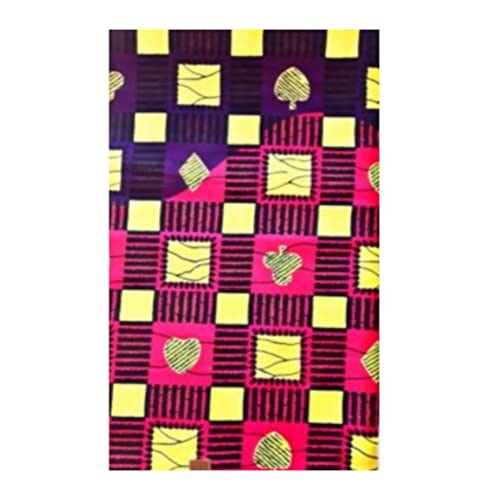 MAYNOWAX Coupon Pagne Tissu Wax Africain 100% coton 2 yards soit 1,80 x 120cm