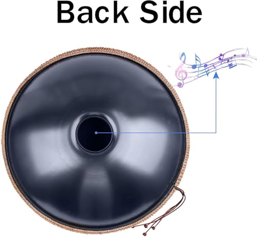 Handpan Drum 22 Inch D Minor 9-Note Azul miniatura 2