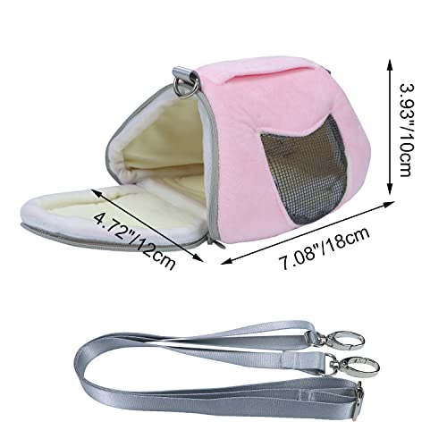 Litewoo Hamster Travel Carrier Portable Outgoing Breathable With Adjustable Shoulder Strap Pet Carrying Bag For Sugar Glider Hamster Rat Chipmunk #TOP1