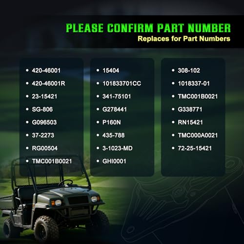 SHICHU Starter Generator fit for 1996-2008 Club Car Golf Carts;Kawasaki FE400、FE290 all years；2001-2010 Toro;80-93 EZ-GO Golf Carts; Club Car Starter Generator Replacement for 420-46001 TMC000A0021 by SHICHU - Image 4