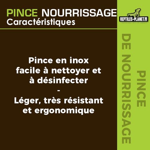 Reptiles Planet Zange Schere Reinigung oder nourrisage Reptilien Kurve 40 cm