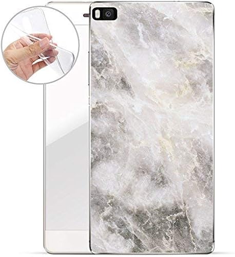 Finoo Huawei Weiche Flexible Silikon-Handy-HA lle Transparente TPU Cover Schale mit Motiv Tasche Case Etui mit Ultra Slim Rundum-Schutz Marmor