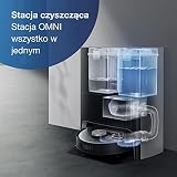 ECOVACS DEEBOT X1 OMNI, odkurzacz automatyczny z funkcją mopowania i wielofunkcyjną stacją czyszczącą (automatyczne samooczyszczanie), siła ssania 5000pa, funkcja unikania przeszkód 3D, bat. na 260min
