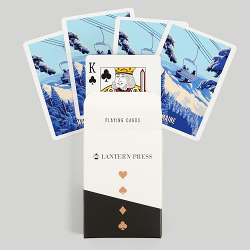Lantern Press Maine, Baraja Poker 52 Cartas Adultos miniatura 6