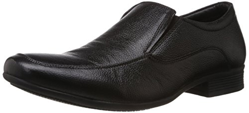 Hush Puppies Men’S Adleyslipon Black Leather Loafers And Mocassins – 8 Uk/India (42 Eu)(8546826)
