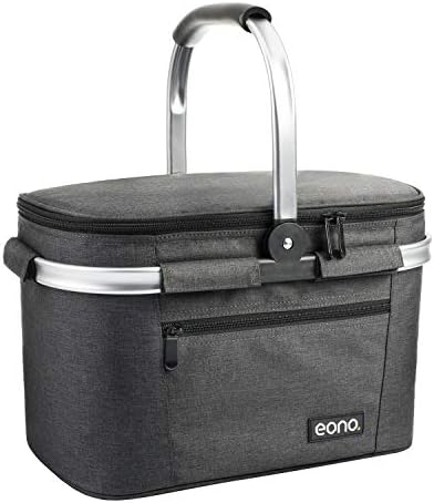 Amazon Brand  Eono 22L Picnic Basket,Insulated basket,cooler bag for outdoor
