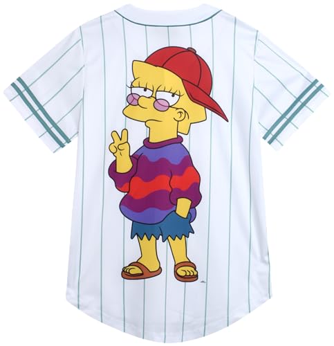 The Simpsons Camisa feminina de beisebol - Novidade Moda Lisa Simpson Whatever Vintage Shirt - Camis