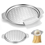 Spätzlepresse Edelstahl & Schaber Set - Spätzlehobel, Spätzlereibe, Spätzlesieb Alternative - Robustes 33x27 cm Spätzlewunder für Gnocchi, Pasta & mehr - Einfache Reinigung