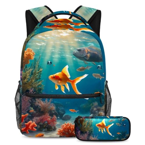 Sac à dos enfant poisson pour l'école et sorties de week-end