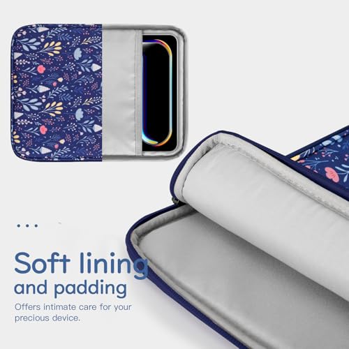 Image of Dadanism 13 Inch Tablet Sleeve Bag Carrying Case for iPad Pro 13 inch M5 /M4 2025 /2024, iPad Air 13 inch M4 /M3 2026 /2025, iPad Pro 12.9 inch, Galaxy Tab S10+ /S9 FE+ /S9+ 12.4 inch, Remarkable Paper Pro 11.8 inch,Night Blue