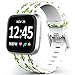 TreasureMax Compatible with Fitbit Versa Bands for Women/Men,Silicone Fadeless Pattern Printed Replacement Floral Bands for Fitbit Versa Lite SE Watch