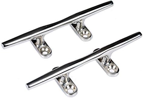 Thorn Boat Cleat Open Base 5 Inch Marine Grade 316 Stainless Steel Dock Cleats