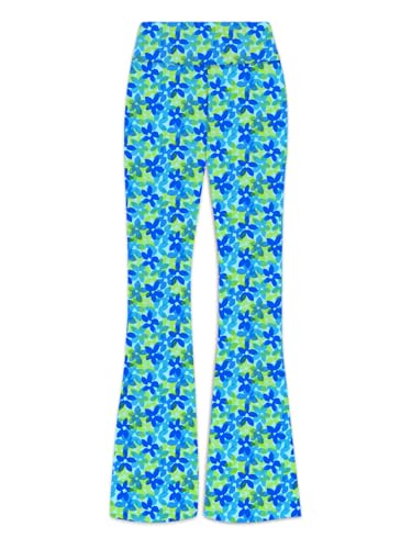 Image of Deerose Girls Halloween Hippie Bell Bottom Pants High Waist Flare Pants 5-14 Years