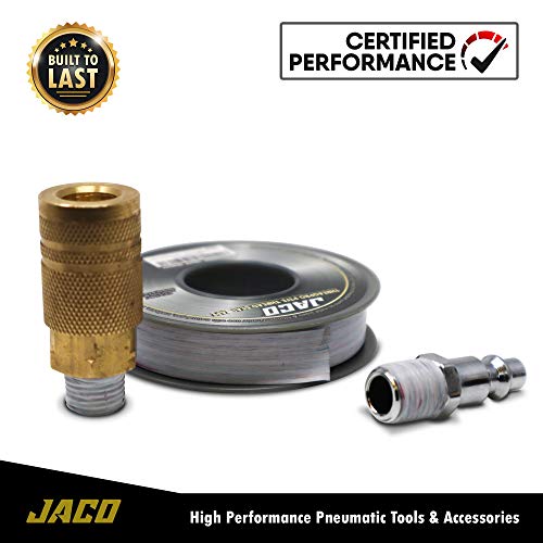 Jaco Threadpro Ptfe Thread Seal Tape - 1/2" X 100 Ft. (Mega Roll) | Professional-Grade Thread Sealant (Cool Gray) #TOP5