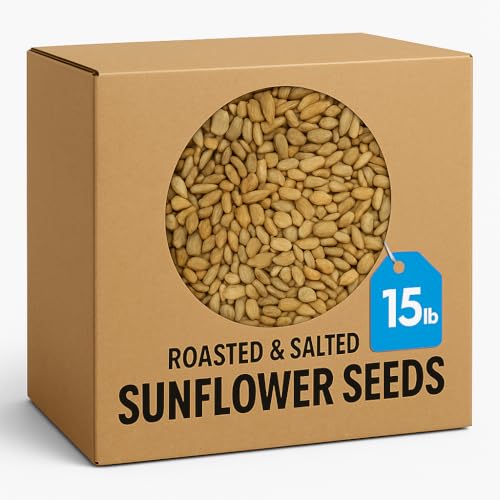 Roasted & Salted Sunflower Seeds – Shelled, 15 lb Bulk Bag, No Shell Snack, Protein‑Rich, Healthy Snack for Parties, Trail Mix, Baking & Everyday Snacking image 5