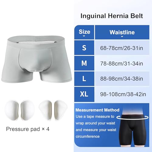 Faja para Hernia para Hombre, Soporte Invisible XL miniatura 3