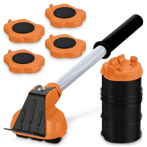 BURIUS Furniture Lifter Tool & 4 Rollers