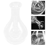 ELEOUTI Creative Small Glass Wine Carafe with Ice Cavity Cold Sake Decanter And Wine Dispenser for Home Restaurant And Bar Use