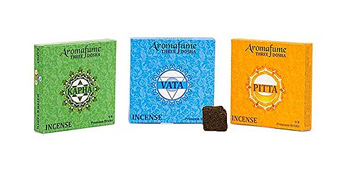 Aromafume 3 cajas de 9 bloques cada uno de incienso, fragancia para quemadores, aroma ahumado (3 dosis) Cover
