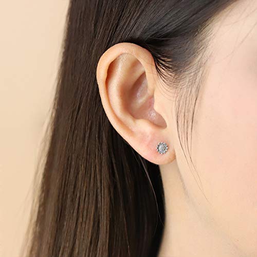 Boma Jewelry Sterling Silver Sunflower Stud Earrings by Boma - Image 3