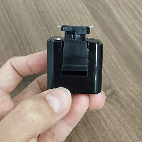 J-Type Track Lighting Connectors For J-Style Single Circuit 2-Wire Style Track System Pendants Juno Compatible Track Adapters Black Rail Head Track Accessory For 110V Pendant Spotlights 6 Pack #TOP1
