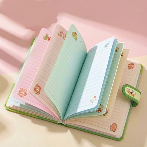Image of FunBlast Diary for Girls - Christmas Kawaii Diary for Kids, Journal Diaries for Girls, Notepad for Students Stationary Items, Birthday Gifts (98 Sheets) (Green)