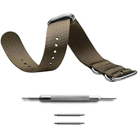 Correas de nailon para relojes ADDIESDIVE de liberación rápida para hombre Cover