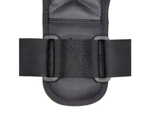 Colete Corretor Postural Suporte Tamanho Ajustável Unissex Preto Melhora Coluna Postura Acessório de