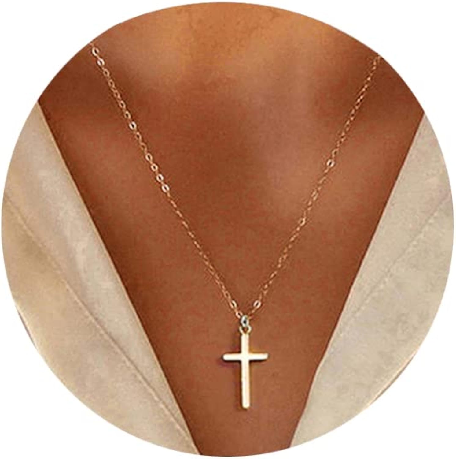 Buy Dainty Cross Necklace for Women 18K 