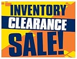 P25INV Horizontal Posters | Inventory Clearance | Sale Signs Furniture and Mattress Vinyl Window Sign Posters Retail Business Store Signs (P25-28